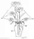Fig. 08 - Method and device for assembling a grid over the opening of a floral vase/container
