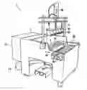 Fig. 01 - Method and apparatus for slicing a number of articles into a plurality of uniform thin slices in a single operation