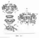 Fig. 08 - Powered lower bobbin feed system for deflector type rotary braiding machines