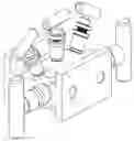 Fig. 01 - Five valve manifold with angle bonnet details