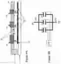 Fig. 10 - Collapsing zipper varactor with inter-digit actuation electrodes for tunable filters