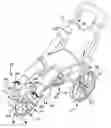 Fig. 01 - Adjustable foot well and wheel fender for a jogging stroller