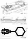 Fig. 28 - Ink jet printhead with active and passive nozzle chamber structures arrayed on a substrate