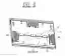 Fig. 03 - LCD module having inverter power supply with master/slave portions interconnected by flexible flat cable mounted on inner surface of lower cover and where master/slave portions and corresponding sides of power supply line are exposed on outer surface of lower cover