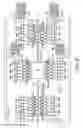 Fig. 09 - Actuator with Alternating Steady Voltage Combs and Variable Voltage Combs