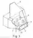 Fig. 04 - Material mixing chamber installed in the bucket of a skid loader or backhoe type vehicle