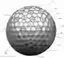 Fig. 01 - Aerodynamic pattern for a golf ball