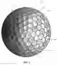 Fig. 03 - Aerodynamic pattern for a golf ball
