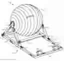 Fig. 01 - Exercise ball mounted for rotation