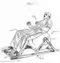 Fig. 07 - Exercise ball mounted for rotation