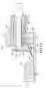 Fig. 12 - Keratome with suspended stabilized blade, applanator and guided engagement with keratome cutter head