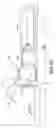 Fig. 37 - Keratome with suspended stabilized blade, applanator and guided engagement with keratome cutter head
