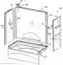 Fig. 01 - Mounting points for a shower surround