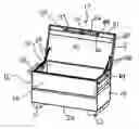 Fig. 01 - Lock box with obstruction free interior and improved method of locking