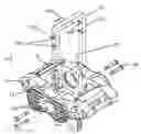 Fig. 01 - Disk brake caliper having cage bridge