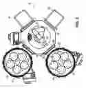 Fig. 03 - Rotating pallet in sputtering system