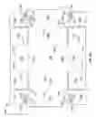 Fig. 44 - Shipping containers with stacking support structures