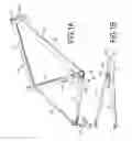 Fig. 02 - Bicycle frame for concealing derailleur wire