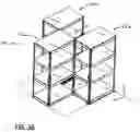 Fig. 16 - Variably configurable track-type mobile shelving system