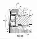 Fig. 12 - Flanged interbody fusion device with locking plate