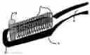 Fig. 01 - Toothbrush assemblies employing folded filament systems