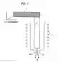 Fig. 02 - Double crucible for a glass drawing method and method of making glass fiber or a preform with the double crucible