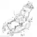 Fig. 02 - Mower with lever actuated drive control