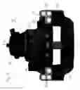 Fig. 04 - Vertical mounting of air disk brake caliper assembly