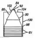 Fig. 01 - Bottom-tabbed beverage-brewing filter, filter dispenser and method
