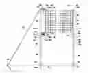 Fig. 01 - Portable volleyball net and supports