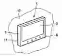 Fig. 01 - Flat panel display unit provided with attachment means and attachment unit for the removable attachment of an object