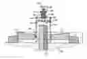 Fig. 01 - Combination of an height-adjustable foot and an adjusting tool