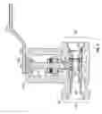 Fig. 04 - Ball valve with shear bushing and integral bracket for stem blowout protection