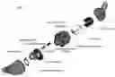 Fig. 01 - Earphone with selectable cable positioning