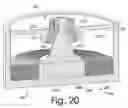 Fig. 19 - Semi-radially-charged conical magnet for electromagnetic transducer