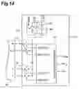 Fig. 14 - Multiple image formation position shift detection device, image concentration detection device, and multiple image formation device