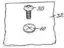 Fig. 01 - Pre-formed elastomeric fastener adhesive device and method of installation
