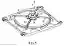 Fig. 05 - Totally integrated engine cooling module for D.C. motors employing fan hub and shroud hub as motor covers