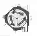 Fig. 15 - ROTARY ENGINE USING TRADITIONAL PISTONS OF FLEXIBLE MOTION