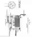Fig. 22 - ROTARY ENGINE USING TRADITIONAL PISTONS OF FLEXIBLE MOTION