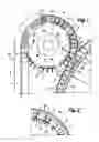 Fig. 02 - Adjustable transfer unit which is used to transfer aligned, upright objects from a first conveyor to a second conveyor