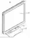 Fig. 01 - Flat display having supporting bracket