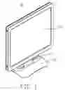 Fig. 02 - Flat display having supporting bracket