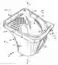 Fig. 01 - Roller brush adaptable hand-held container having sidewall ramp portion