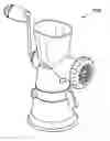 Fig. 01 - Meat grinder with suction base
