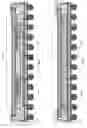 Fig. 18 - Semiconductor package including second substrate and having exposed substrate surfaces on upper and lower sides