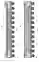 Fig. 19 - Semiconductor package including second substrate and having exposed substrate surfaces on upper and lower sides