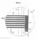Fig. 07 - Electron emission device with plurality of lead lines crossing adhesive film