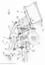 Fig. 02 - Latching system for automatically securing front-mounted loader mast to tractor-carried loader mounting frame