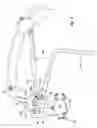 Fig. 09 - Latching system for automatically securing front-mounted loader mast to tractor-carried loader mounting frame